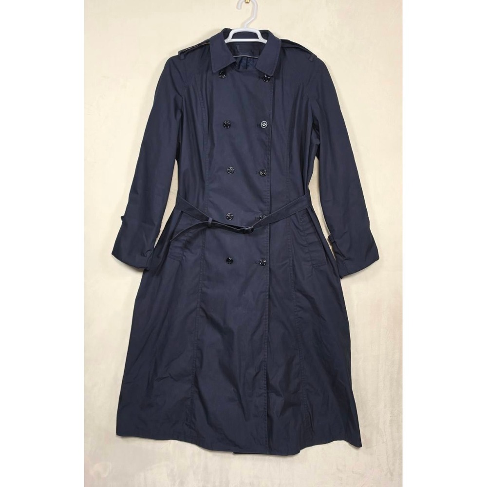 DSCP Defender Military Trench Coat Women's 20L Navy Blue All Weather Classic - Picture 2 of 16